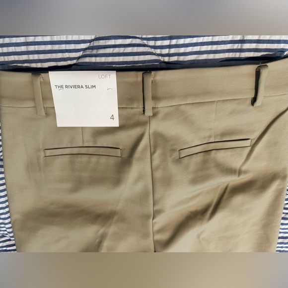 LOFT Women’s Khaki pants size 4 means medium NEW WITH TAG - Picture 5 of 10